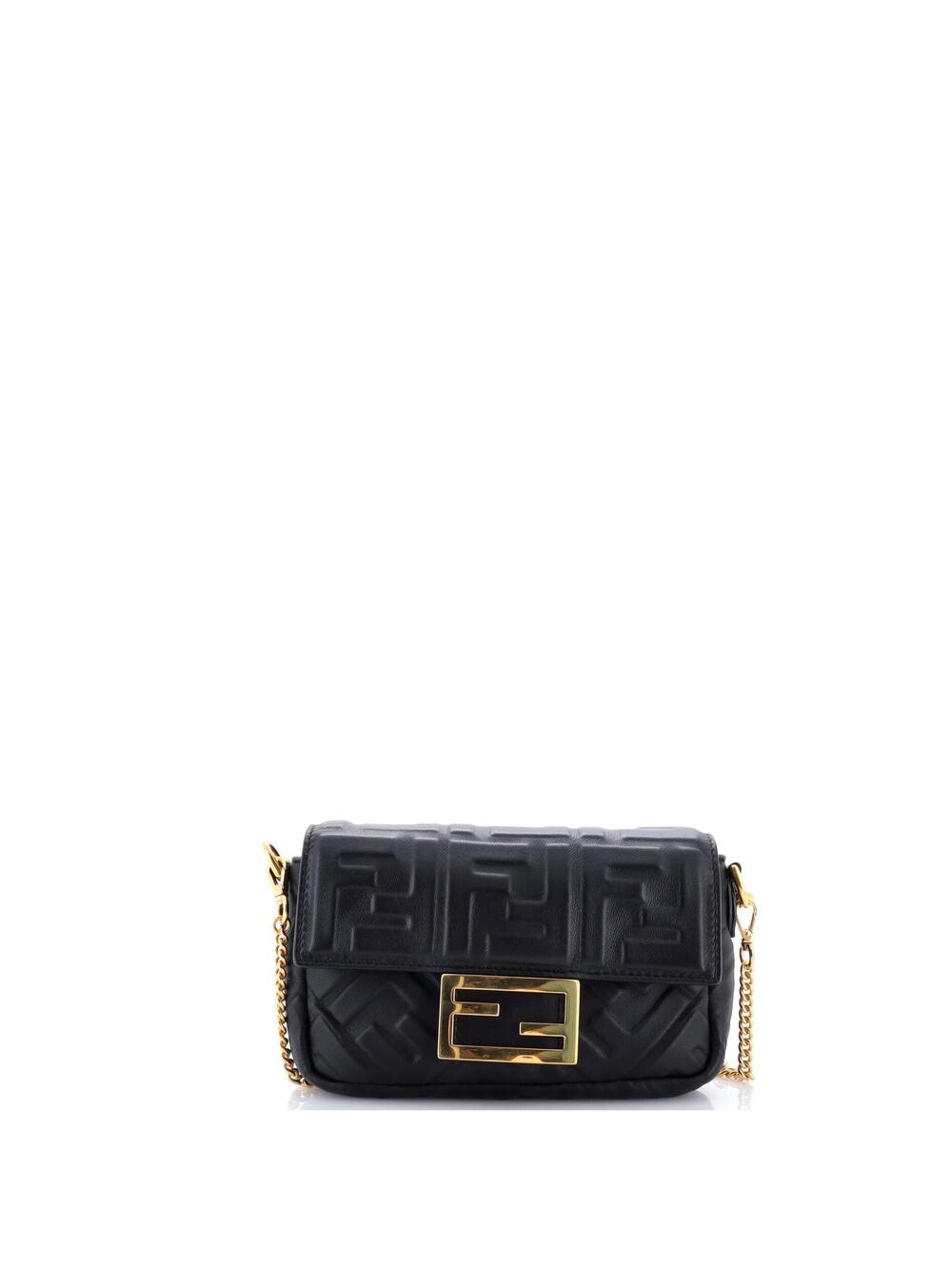 Fendi Baguette Nm Bag Zucca Embossed #341951F18B